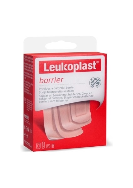 Barrier 22X72 mm (12 Ad.), 22X38 mm (8 Ad.), 38X63 mm (6 Ad.), 38X38 mm (4 Ad.) Yara Bandı