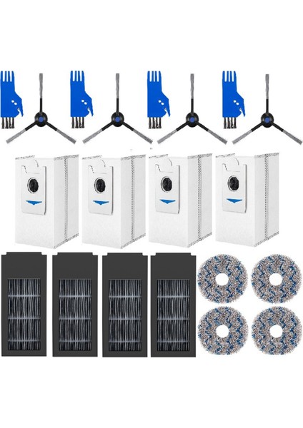 Ecovacs Için Yeni Deebot X2S Makine Vacut Seçici Sıde Sırada Çalışır Frot Filtre Kleya Karbon Toz Torbası Temizleme Fırçası (Yurt Dışından)