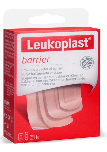 Barrier 22X72 mm (12 Ad.), 22X38 mm (8 Ad.), 38X63 mm (6 Ad.), 38X38 mm (4 Ad.) Yara Bandı modelleri