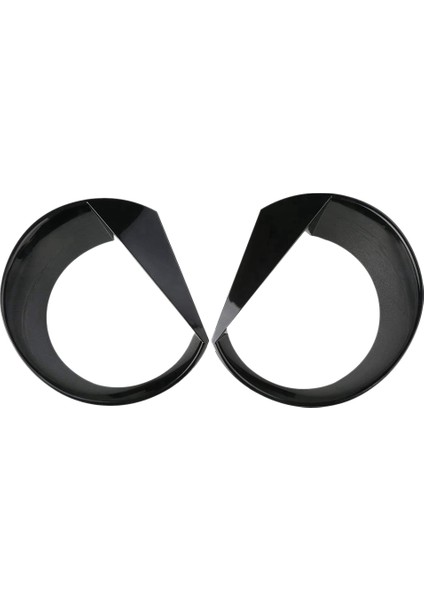 Kızgın Gözler Ön Far Çerçeveleri Jeep Renegade 2015 2016 2017 2018 (Siyah) Için Kapak Kapağı (Yurt Dışından)