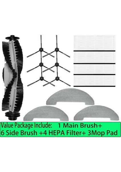 Vactidy T6 /t7 /t8 Robot Vakum Ana Fırça Yan Fırçası Hepa Filtre Mop Pad Aksesuarları Için Yedek Yedek Parçalar (Yurt Dışından) indirimleri