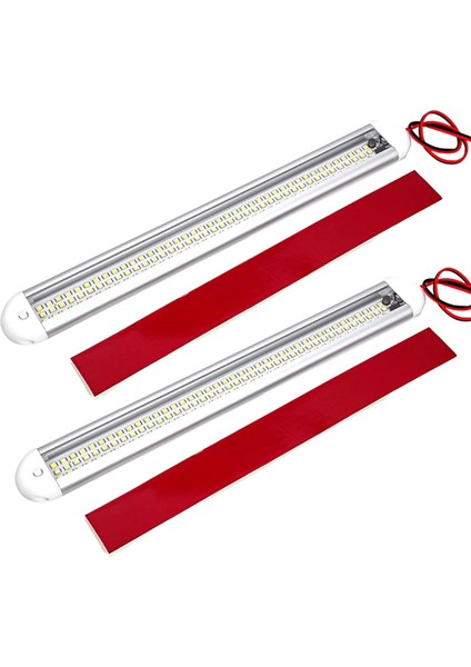 120LED Araç Iç Aydınlatma Çubuğu Şeridi Karavan Okuma Lambası 12V-85V 2 Adet (Yurt Dışından) modelleri