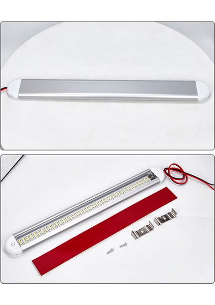 120LED Araç Iç Aydınlatma Çubuğu Şeridi Karavan Okuma Lambası 12V-85V 2 Adet (Yurt Dışından) fırsatları