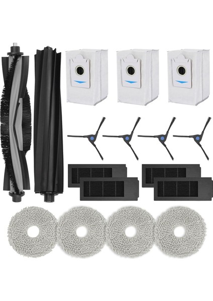 Ecovacs Deebot X2 Omnı Robot Vacum, Yedek Parçalar Ana Kauçuk Fırça Filtresi Mops Toz Çanta (Yurt Dışından)