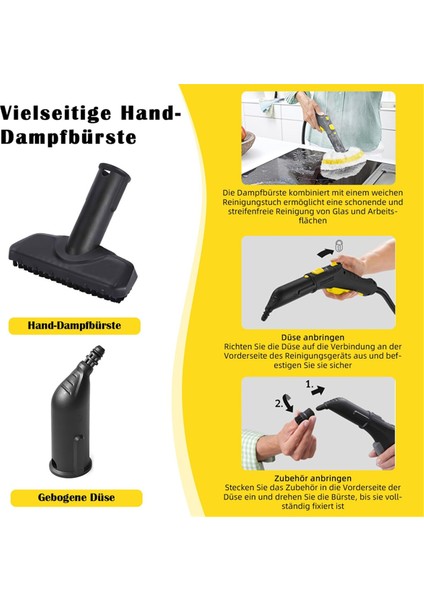 Karcher Buhar Temizleyicileri Için 10 Parçalı Aksesuar Seti Sc1, Sc2, Sc3, Sc4, Sc5 - Nozullar, Fırçalar ve Bezler Içerir (Yurt Dışından) indirimleri