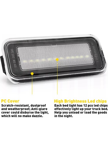 Adet Beyaz LED Arka Bagaj Yatak Lambası 2020-2021 (Yurt Dışından) fırsatları