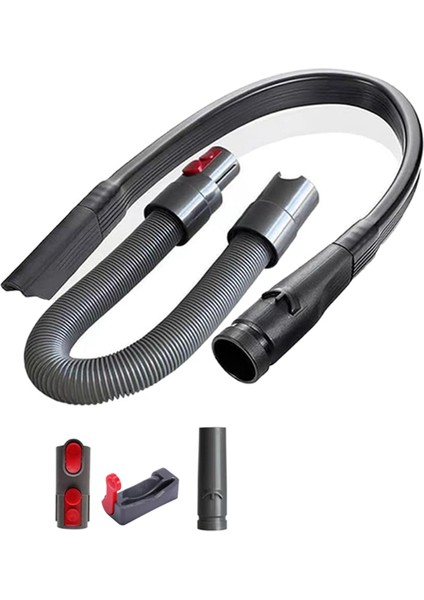 Dyson V7 V8 V8 V8 V10 V11 V15 Için Hortum Aksesuarları, Esnek Crevice Nozul Adaptör Hortum Kiti Temizleme Köşeleri ve Alanı (Yurt Dışından)