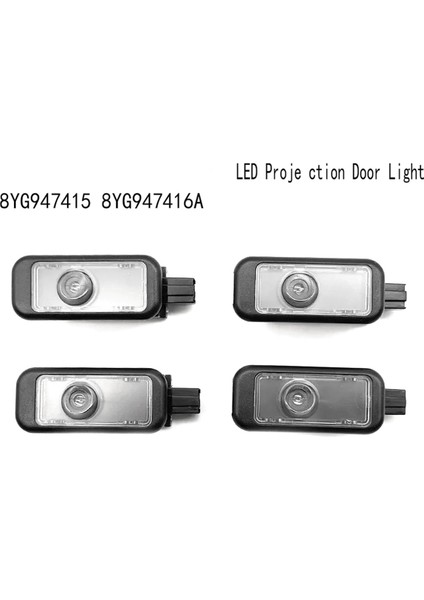 4 Adet 4 Halka LED Projeksiyon Kapı Işığı A3 A4 A5 Q3 Q2 Q5 (Yurt Dışından)