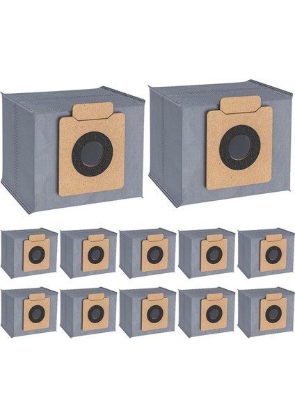 12 Paket Yedek Toz Çantası Eufy Clean X8 Pro X10 Pro Omni Robot Vakum Kendi Kendini Boş Omsul Istasyon Yanıt Çantaları (Yurt Dışından)