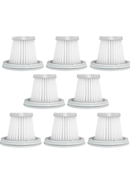 8 Paket Hepa Filtresi Xiaomi Mijia Kullanımlı Vakum Süpürücü Ev Araba Mini Kablosuz Yıkanabilir Filtre Yedek Parça (Yurt Dışından)
