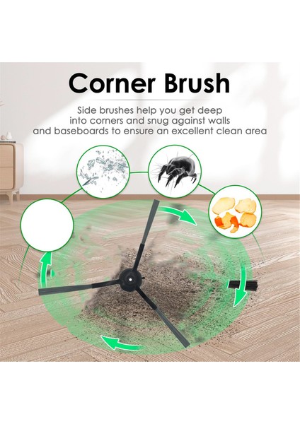 20PCS Aksesuar Kiti Vactidy Çevik T7 T8 Robot Vakum Ana Yan Fırça Hepa Filtre Mop Pad Değiştirme Parçaları (Yurt Dışından) fiyatları