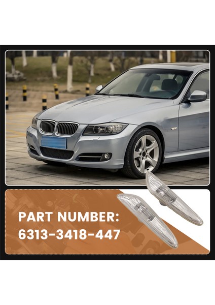 6313-3418-447 E90 E91 Için Araba LED Yan Işaretleyici Dönüş Sinyali Işığı (Yurt Dışından) fırsatları