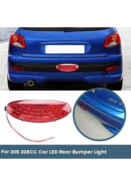 206 206CC Araba Için Ampullü LED Arka Tampon Işığı (Yurt Dışından) fırsatları