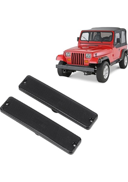 Araba Ön Tampon Işık Kapağı 56001424 Jeep Wrangler Yj 1987-1995 Dönüş Sinyali Işık Kapağı Siyah (Yurt Dışından) fırsatları