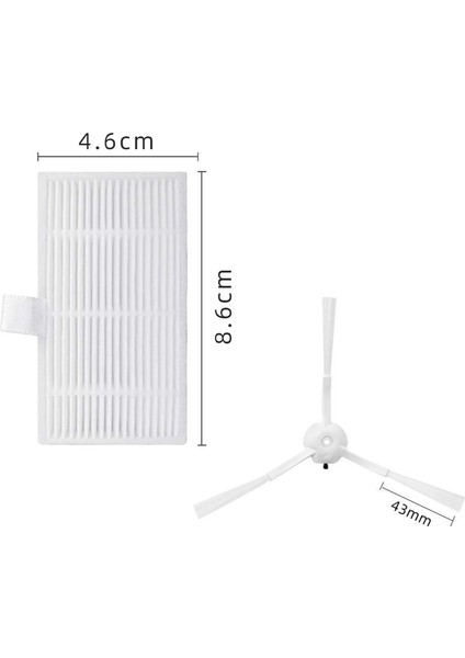 Hepa Filtre ve Yan Fırça Lydsto W2 Mop Bez Toz Çanta Robot Vakumları Yedek Parça Yedek Parça Aksesuarları (Yurt Dışından) indirimleri