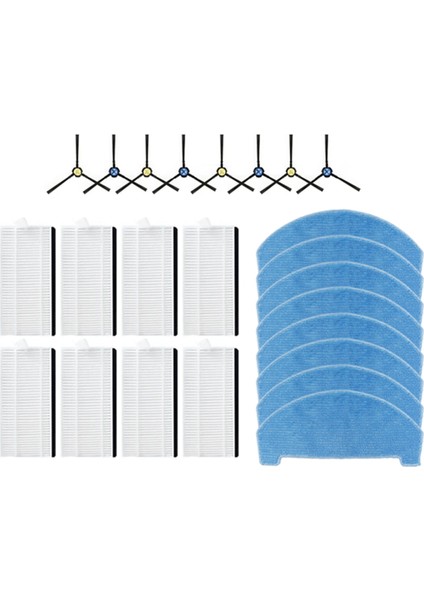 Ilıfe T20S / A20 Için Polaris Pvcr 3600 / G2 Robot Vakum Parçaları Yan Fırça Hepa Filtre Mop Bez Aksesuarları (Yurt Dışından)