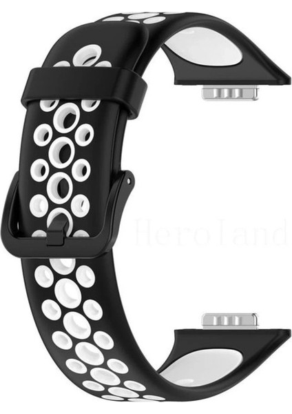 Huawei Watch Fit 2 Spor Delikli Kordon - SIYAH-BEYAZ-(5796) - BKS9634-2166 fiyatları
