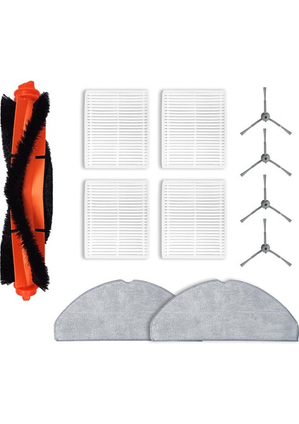 Robot Vakum Yedek Parçaları Lubuelu L20 Robot Vakum ve Mop Combo, Fırça Rulo ve Mop Pad ve Filtre Kiti (Yurt Dışından)