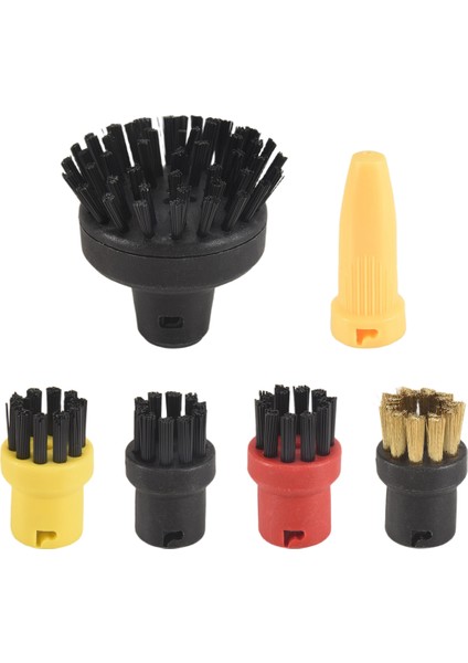 6 Adet Karcher Sc1 Sc2 Sc3 Sc4 Buhar Temizleyici Parçaları Için Yuvarlak Fırça Nozul Kiti (Yurt Dışından)