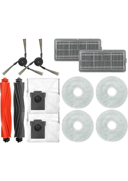 Dream X40PRO Ultra Ana Roller Yan Fırça Hepa Filtre Mop Bez Toz Torbaları Için Yedek Parça Aksesuarları (Yurt Dışından)