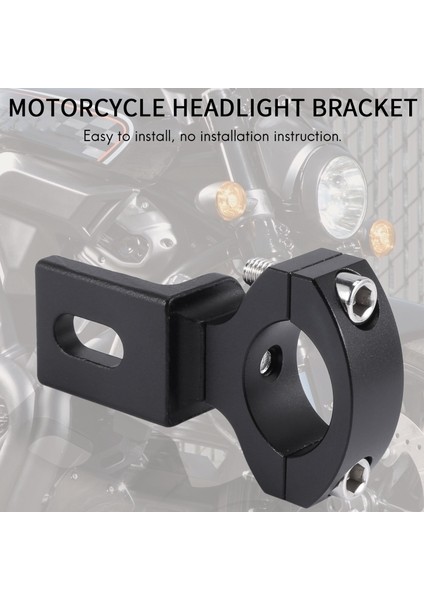 Evrensel Gidon 22 25MM 7/8 Inç Motosiklet Far Braketi Spot Tüp Kelepçesi Cafe Racer Chopper, TG81 (Yurt Dışından) fırsatları