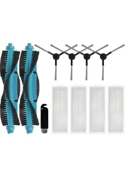 Proscenic M6 Pro Robot Için Vakum Vakum Seperi Ana Fırça Yan Fırça Hepa Filtre Yedek Yedek Parçalar Aksesuarları (Yurt Dışından)