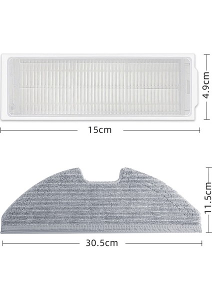 Xiaomi Mi Robot Vakum Mop 2 Pro/lite MJST1SHW Mjstl Hepa Filtre Mop Bezi Ana Yan Fırça Vakum Aksesuarları (Yurt Dışından) indirimleri