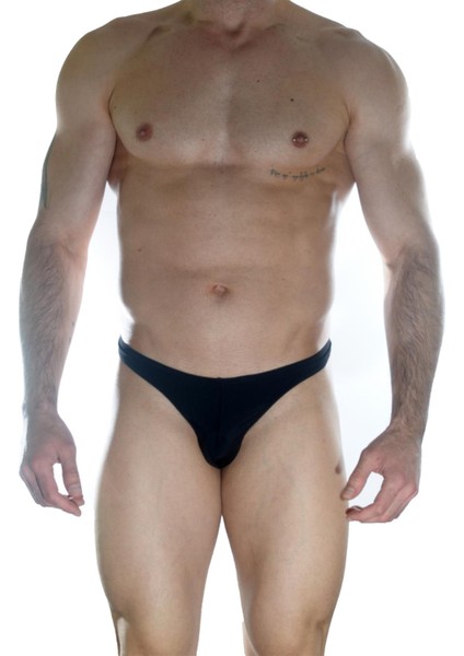 Tegan Erkek Arkası Metalli Siyah String fiyatları