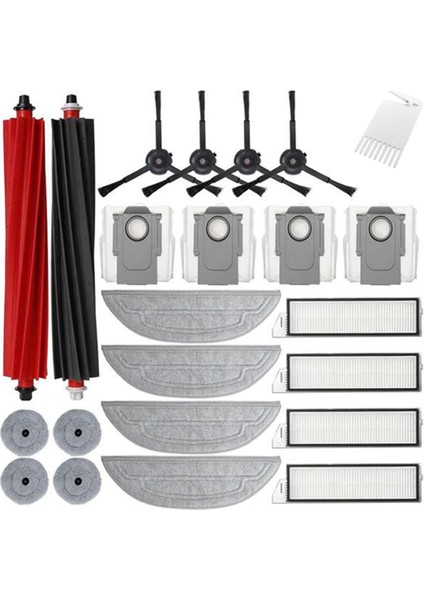 Roborock Için 23 Pc S8 Maxv Ultra/s8 Max Sware Robot Temizlik Parçaları Değiştirme Ana Yan Fırça Posta Filtre Seti (Yurt Dışından) fiyatları