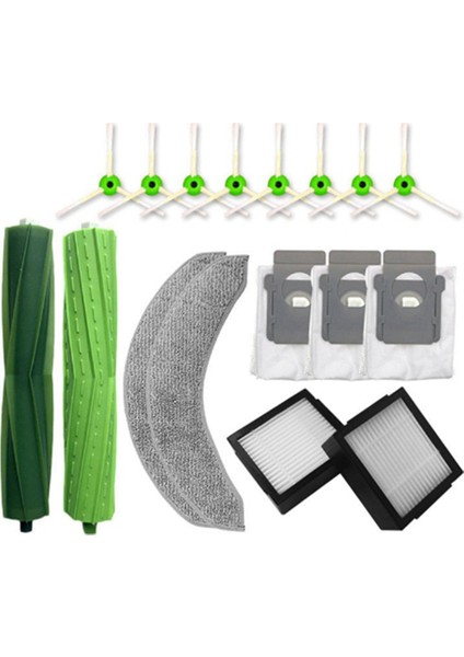 Irobot Sweeper Accessories Için Uygulanabilir Roomba Combo J7+ Ana Fırça Yan Fırça Filtresi Raç Toz Torbası (Yurt Dışından)