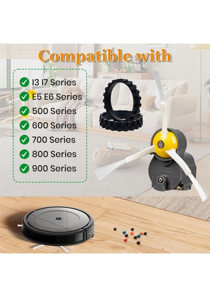 Yan Fırça Motor Modülü Parça ve Lastikler Tekerlekler Replasman Irobot Için Uyumlu 500 600 700 800 900 I7 E6 E5 (Yurt Dışından) indirimleri