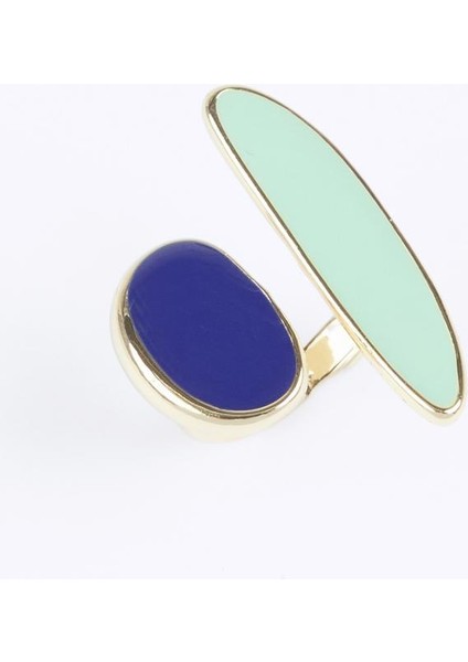 Yeşil Renk Bloklu Zarif Yüzük fiyatları