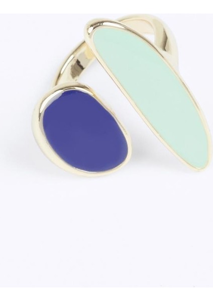 Yeşil Renk Bloklu Zarif Yüzük modelleri