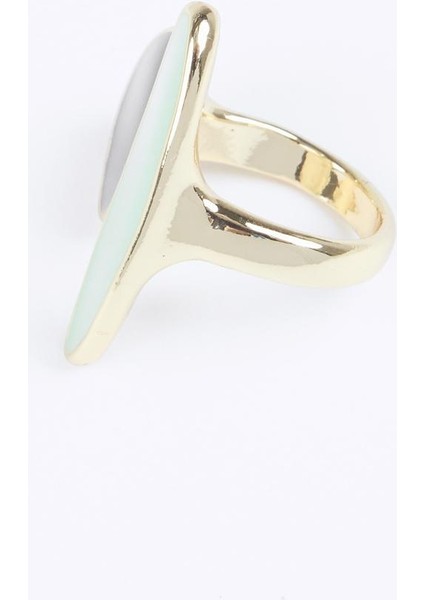 Yeşil Renk Bloklu Zarif Yüzük indirimleri