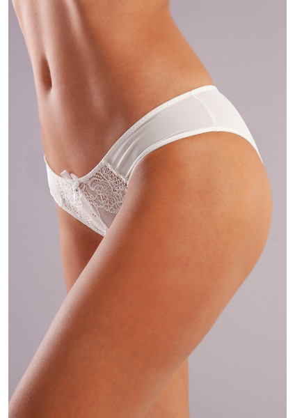 Golshan Gala Mini Slip, Kadın Dantelli Ekru Külot fırsatları