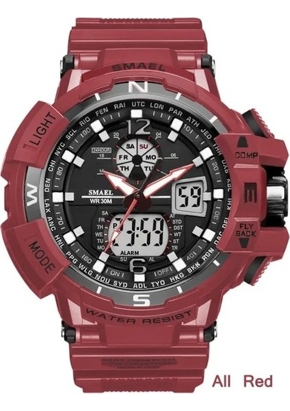 Lüks Marka Askeri Erkek Saatler Su Geçirmez Spor Kol Saati LED Kuvars Saat Erkek Izle 8045 Relogio Masculino (Yurt Dışından)