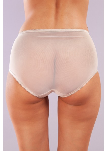 Golshan Gaspara Control Slip, Kadın Güpürlü Tül Ten Renk Yüksek Bel Külot modelleri