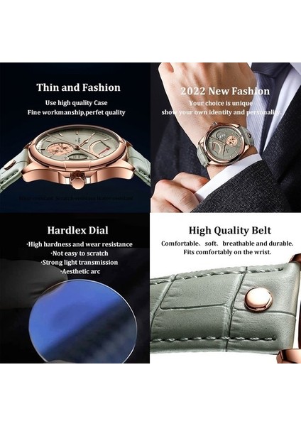 Isviçre Marka Poedagar Erkekler Için Izle Erkek Saatleri Moda En Lüks Spor Erkek Kol Saati Su Geçirmez Aydınlık Deri Tarih (Yurt Dışından) fiyatları