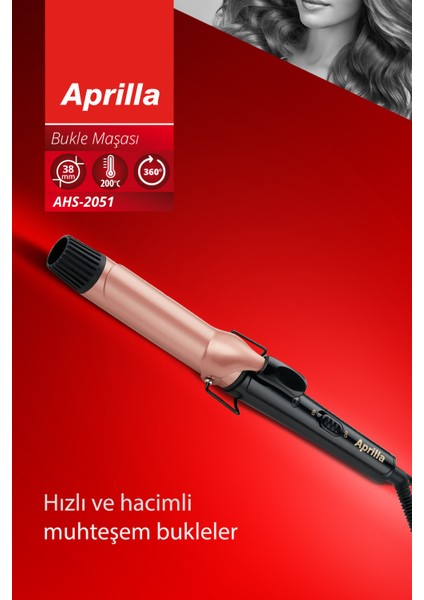 Profesyonel 38MM Seramik Plaka Saç Maşa, Pembe Renkli