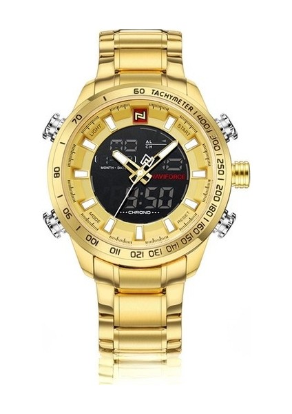 Erkek Saatler Lüks Moda Spor Izle Navıforce Marka Erkekler Kuvars Analog Dijital Saat Casıo Erkek Su Geçirmez Paslanmaz Çelik Saatler (Yurt Dışından)