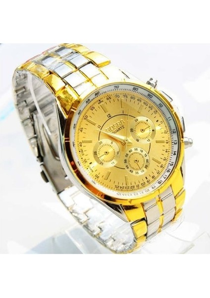 Erkek Kol Saati Quartz Lüks Romen Rakamlı Metal Analog Casıo (Yurt Dışından)