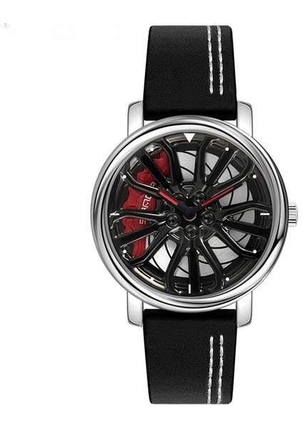 Gümüş Kutu Erkekler Moda Sıcak Satış Araba Jant Kol Saati Casıo (Yurt Dışından)