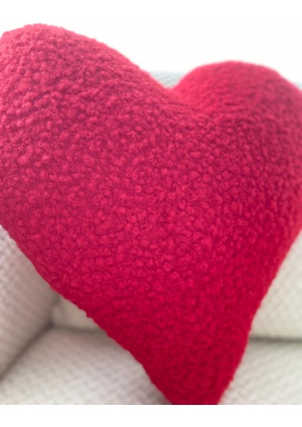 Teddy Kalp Yastık Kırmızı Handmade fiyatları
