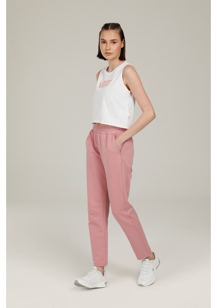 WM DROP V MUSCLE TANK-B Beyaz Kadın Kısa Kol T-Shirt