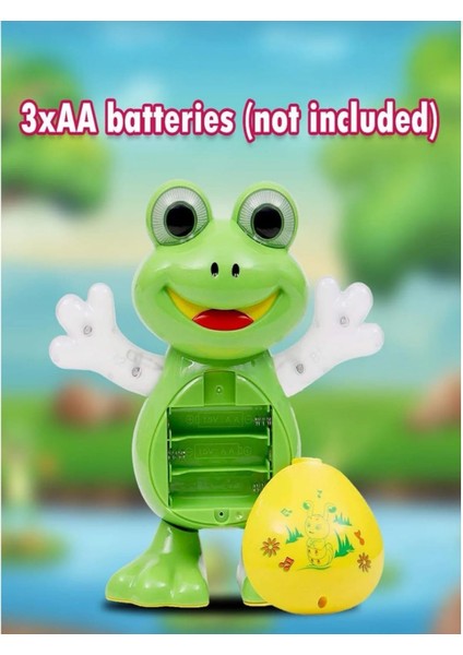 Pili Dans Eden Kurbağa Işıklı ve Müzikli