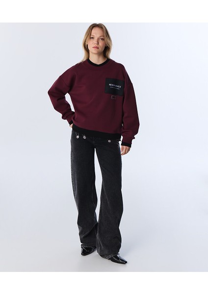 Colorblock Patch'li Sweatshırt TW6250091056035 modelleri