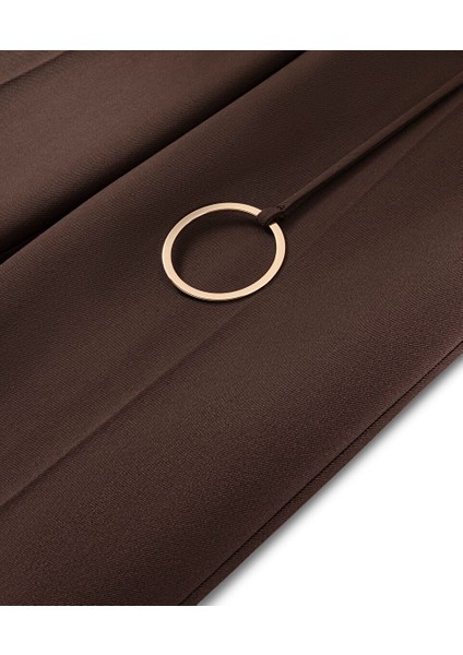 Metal Aksesuarlı Kontrast Bel Pantolon TW6250003172035 indirimleri