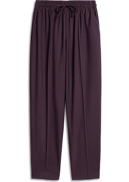 Çizgi Desen Carrot Fit Pantolon IW6250003046008 fırsatları
