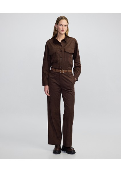 Süet Görünümlü Pantolon IW6250003050074