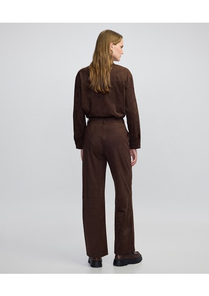 Süet Görünümlü Pantolon IW6250003050074 modelleri